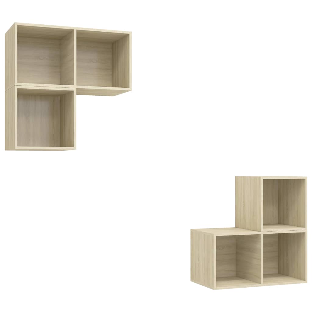Ensemble de meubles TV 4 pcs Chêne sonoma Bois d'ingénierie - XIOS