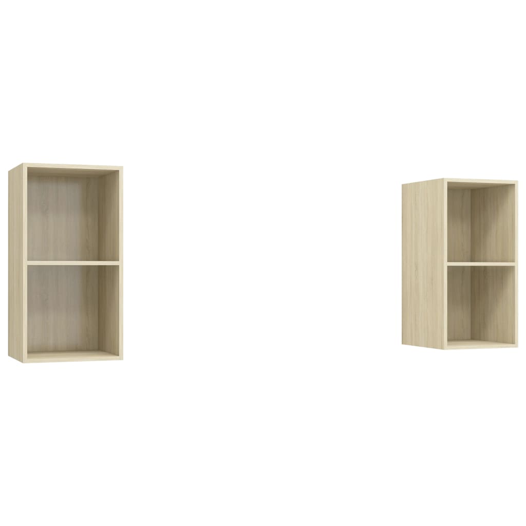 Meubles TV muraux 2 pcs Chêne sonoma Bois d'ingénierie - XIOS
