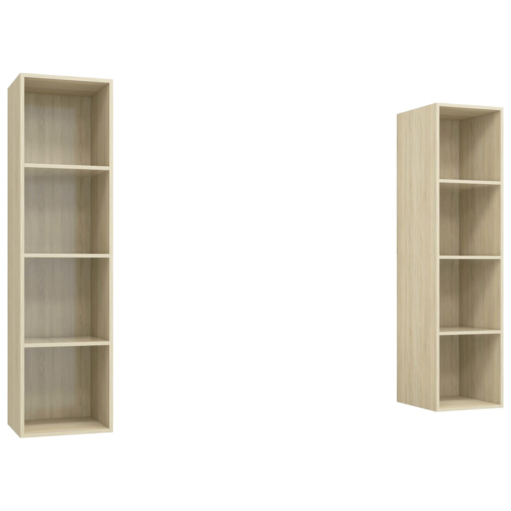 Meubles TV muraux 2 pcs Chêne sonoma Bois d'ingénierie - XIOS