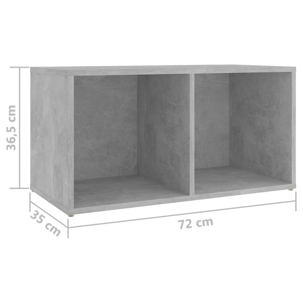 Meubles TV 2 pcs Gris béton 72x35x36,5 cm Bois d'ingénierie - XIOS