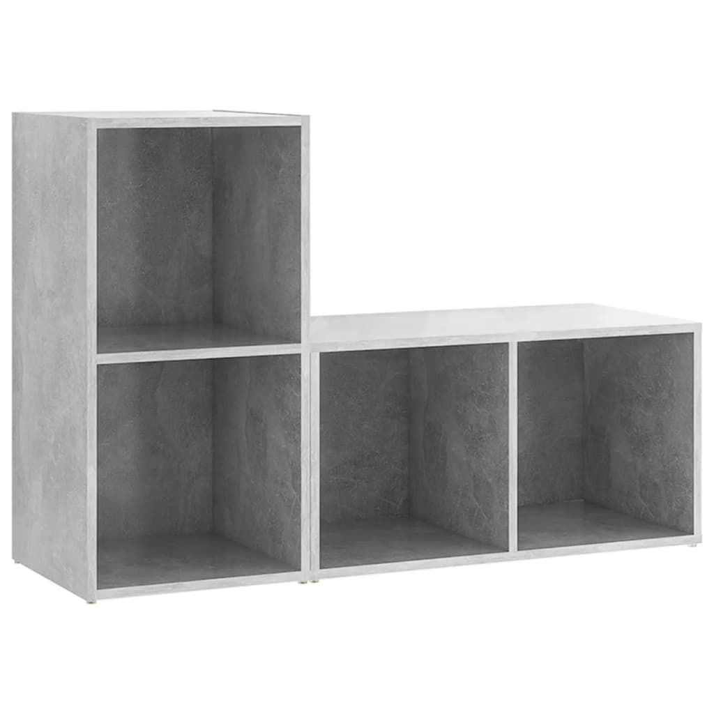 Meubles TV 2 pcs Gris béton 72x35x36,5 cm Bois d'ingénierie - XIOS