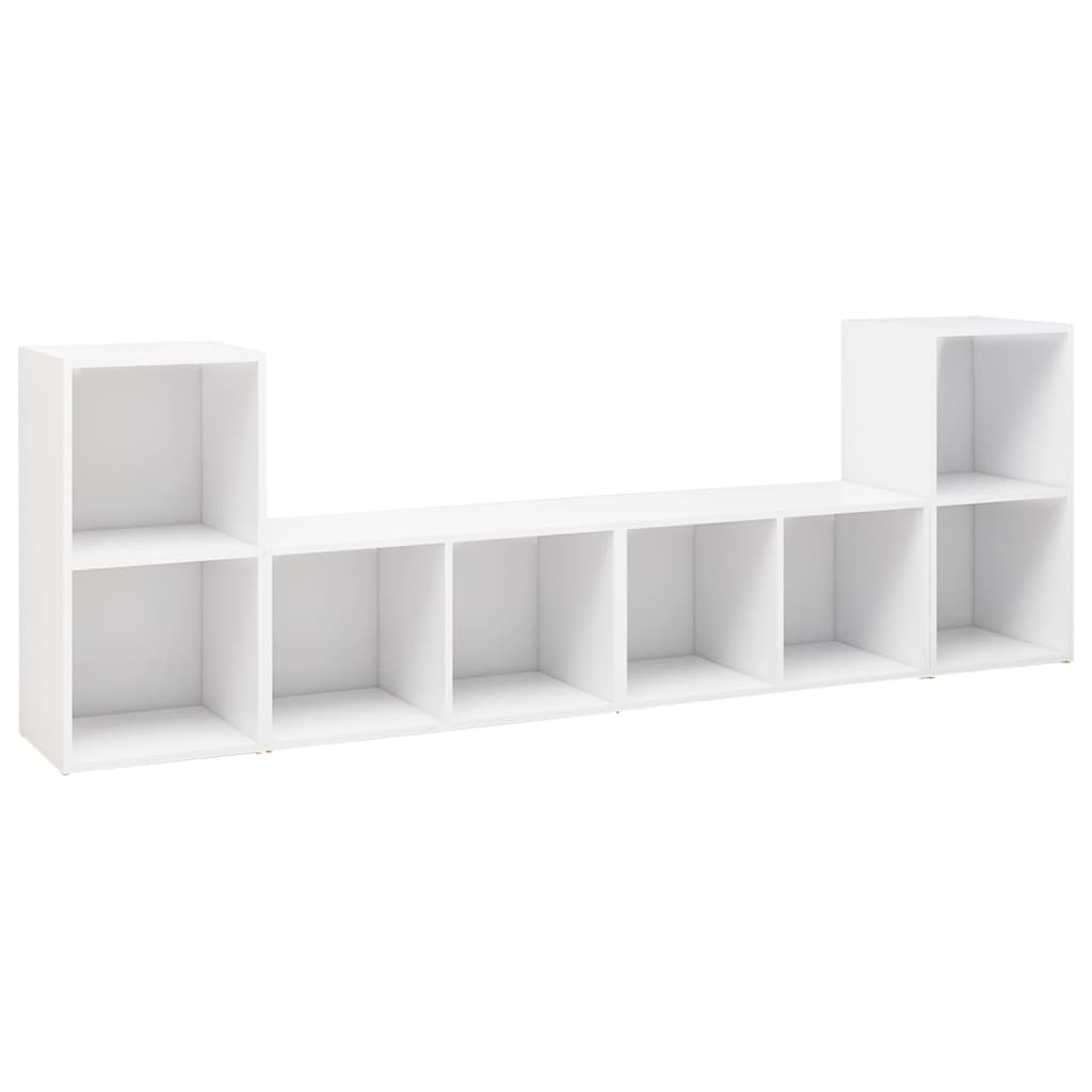 Meubles TV 4 pcs Blanc 72x35x36,5 cm Bois d'ingénierie - XIOS