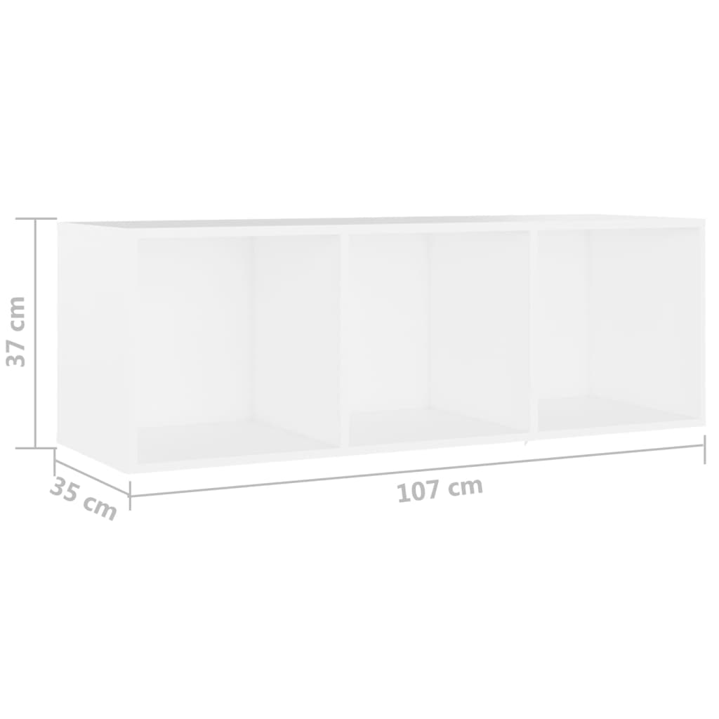 Meubles TV 4 pcs Blanc 107x35x37 cm Bois d'ingénierie - XIOS