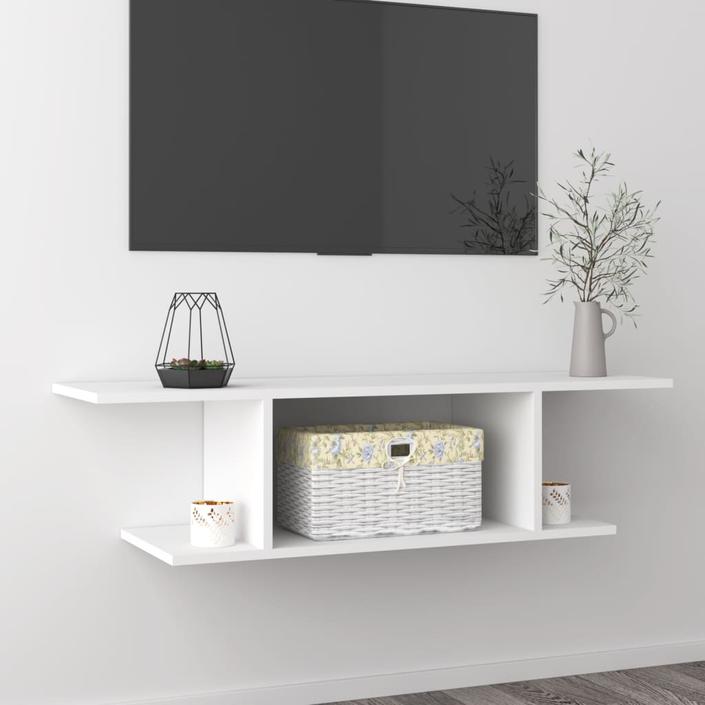 Meuble TV mural Blanc 103x30x26,5 cm - XIOS