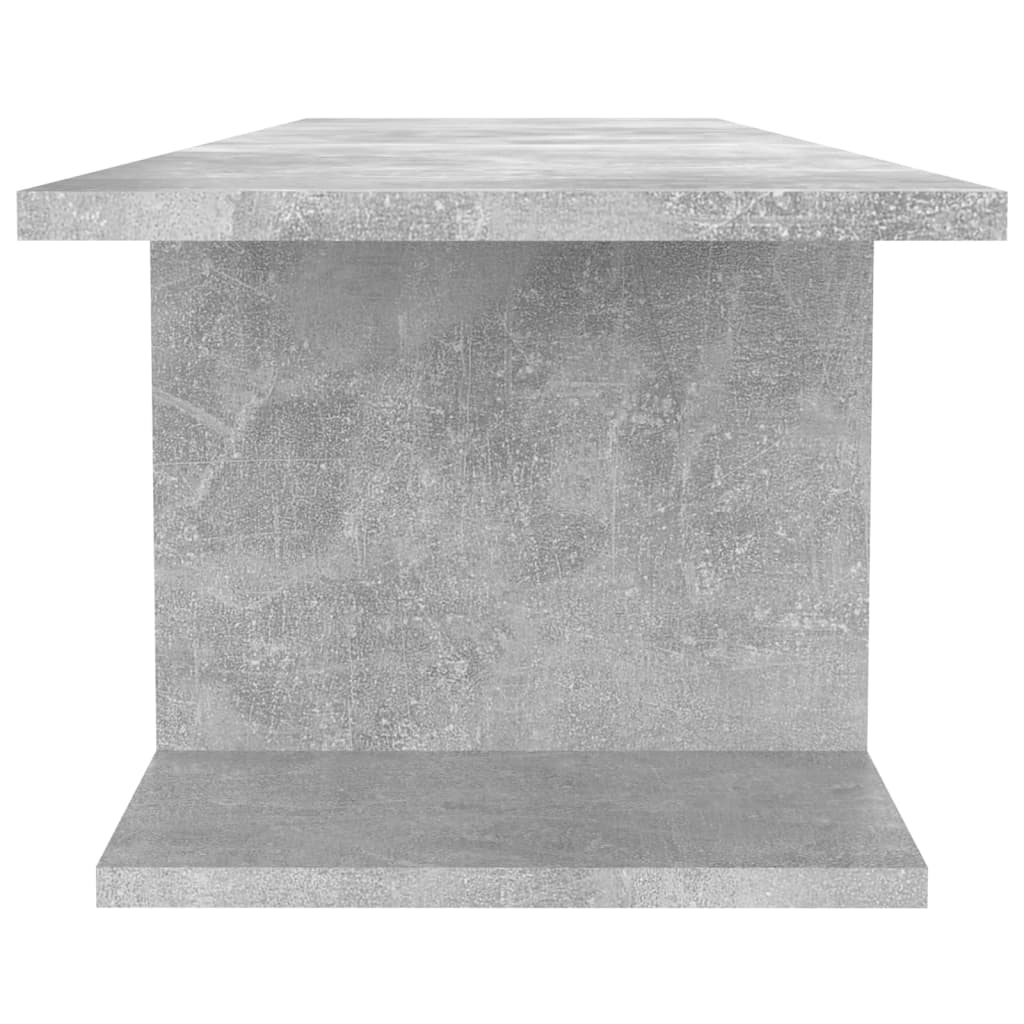 Meuble TV mural Gris béton 103x30x26,5 cm - XIOS