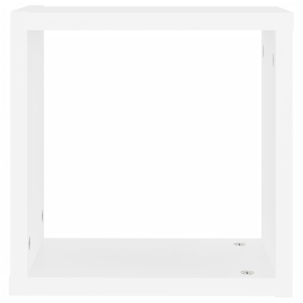 Étagères cube murales 2 pcs Blanc 30x15x30 cm - XIOS