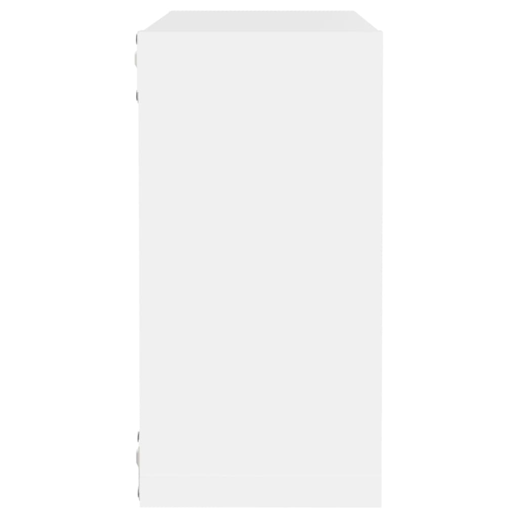 Étagères cube murales 4 pcs blanc 30x15x30 cm - XIOS