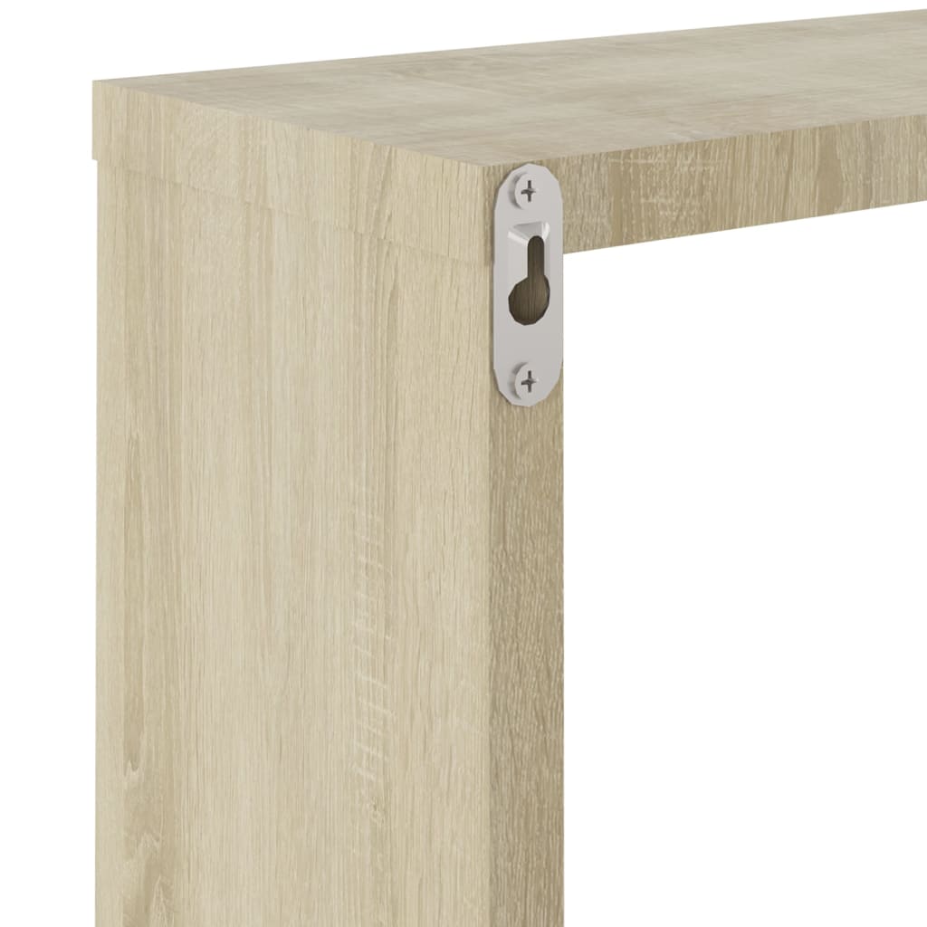Étagères cube murales 6 pcs Chêne sonoma 30x15x30 cm - XIOS