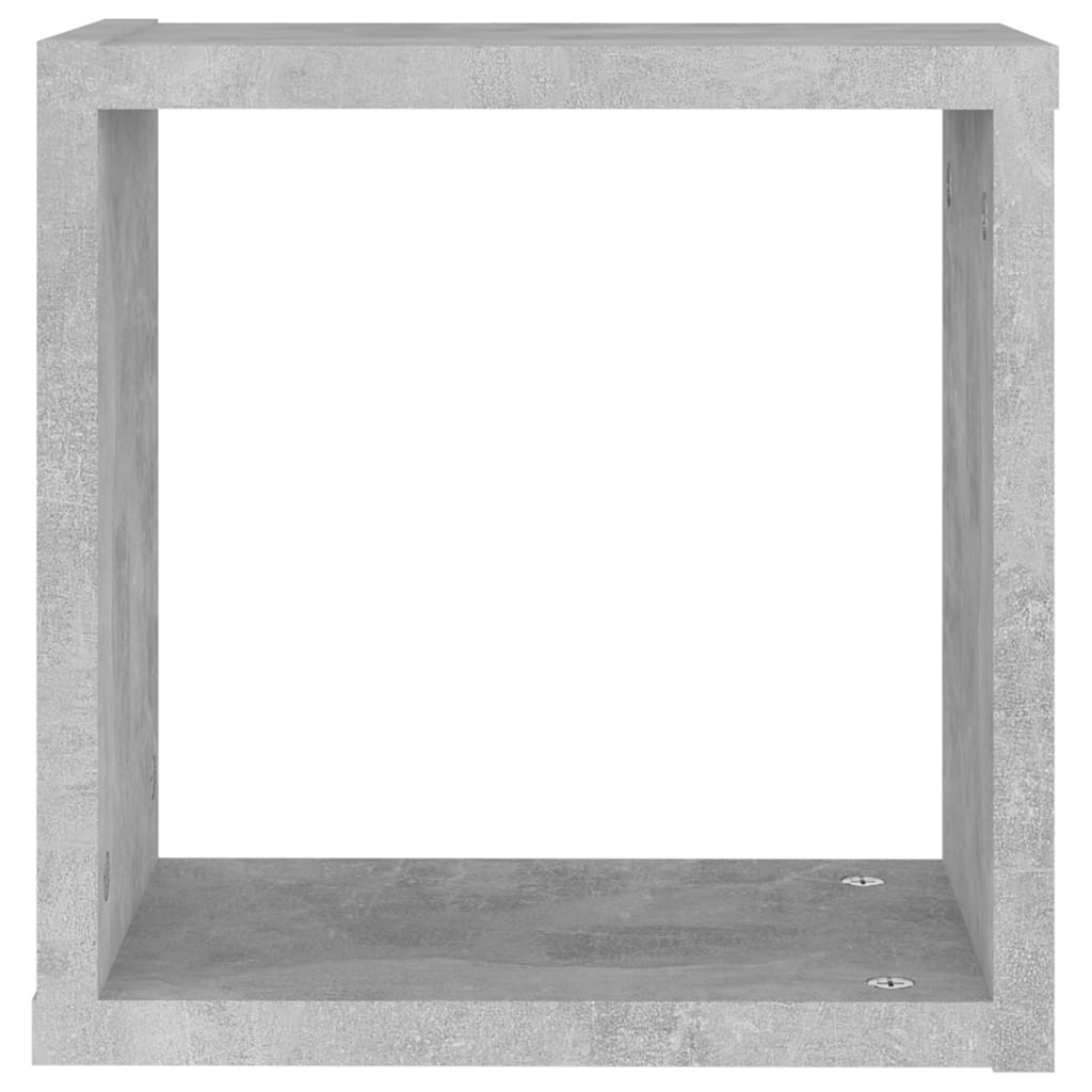 Étagères cube murales 6 pcs Gris béton 30x15x30 cm - XIOS