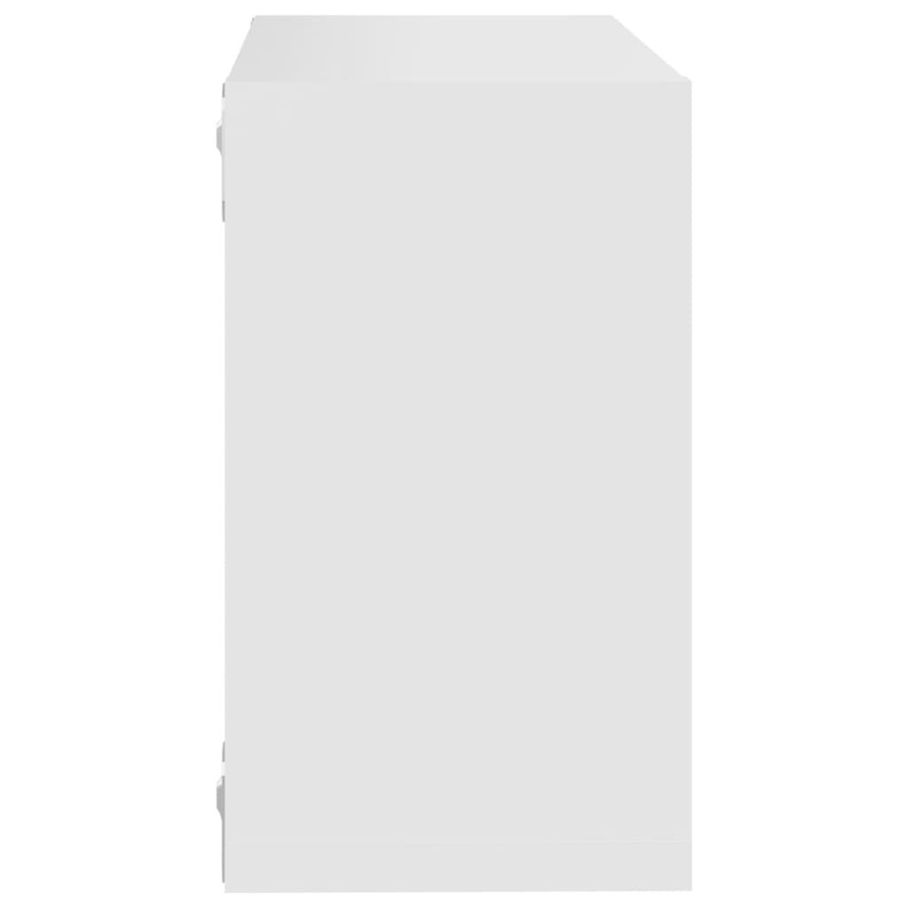 Étagères cube murales 4 pcs Blanc 26x15x26 cm Étagères murales & corniches vidaXL