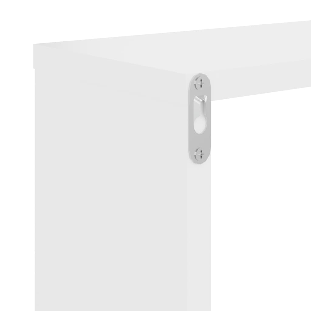 Étagères cube murales 4 pcs Blanc 26x15x26 cm Étagères murales & corniches vidaXL