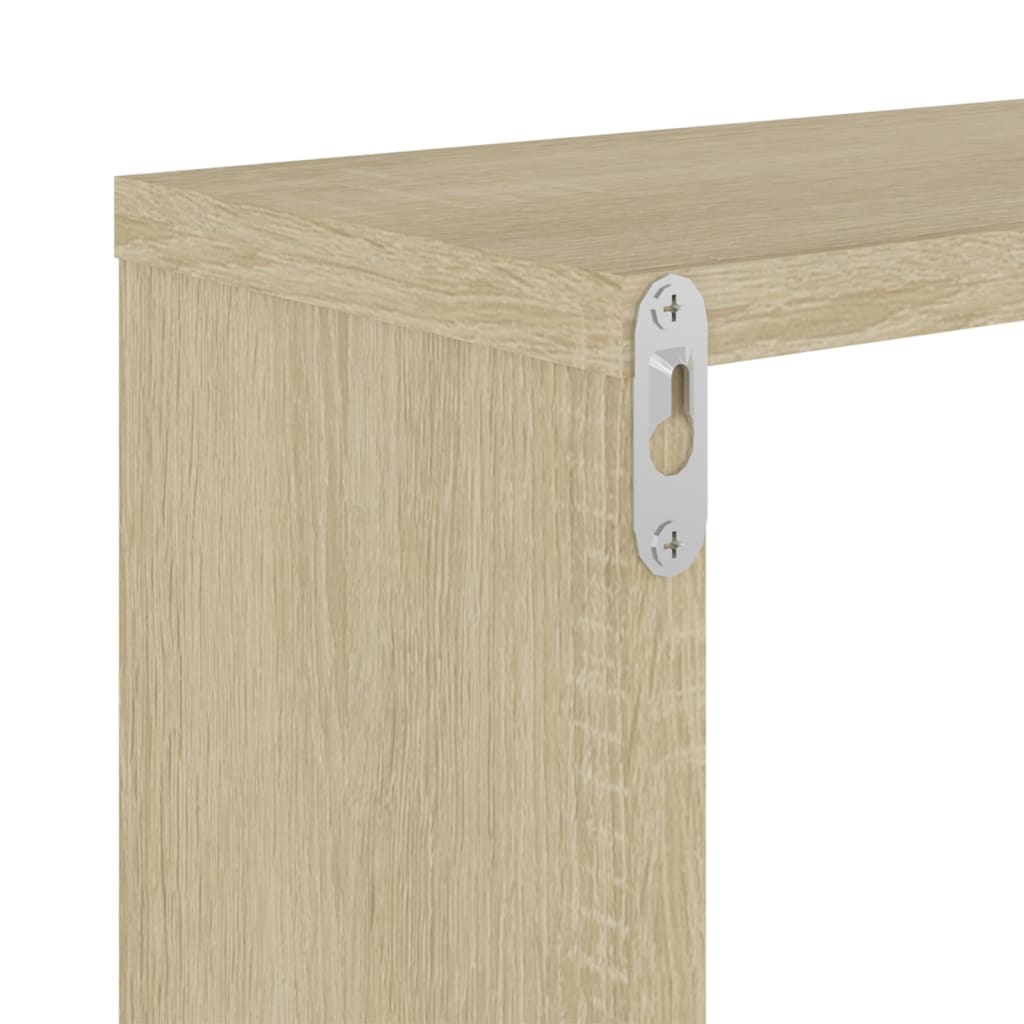 Étagères cube murales 4 pcs Chêne sonoma 26x15x26 cm - XIOS