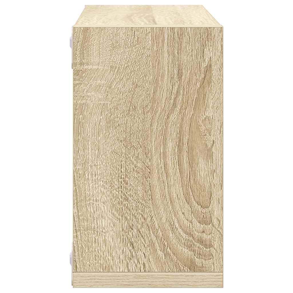 Étagères cube murales 6 pcs Chêne sonoma 26x15x26 cm - XIOS