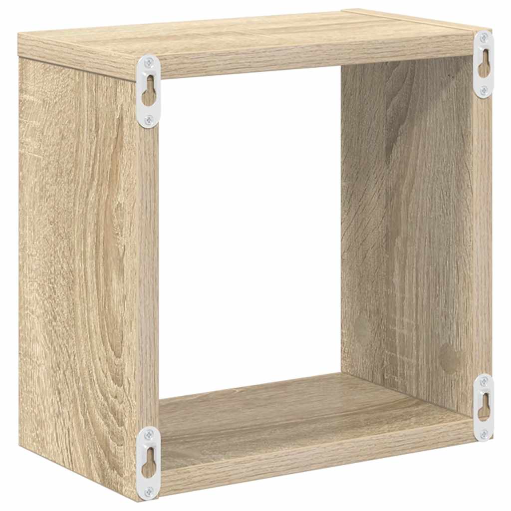 Étagères cube murales 6 pcs Chêne sonoma 26x15x26 cm - XIOS