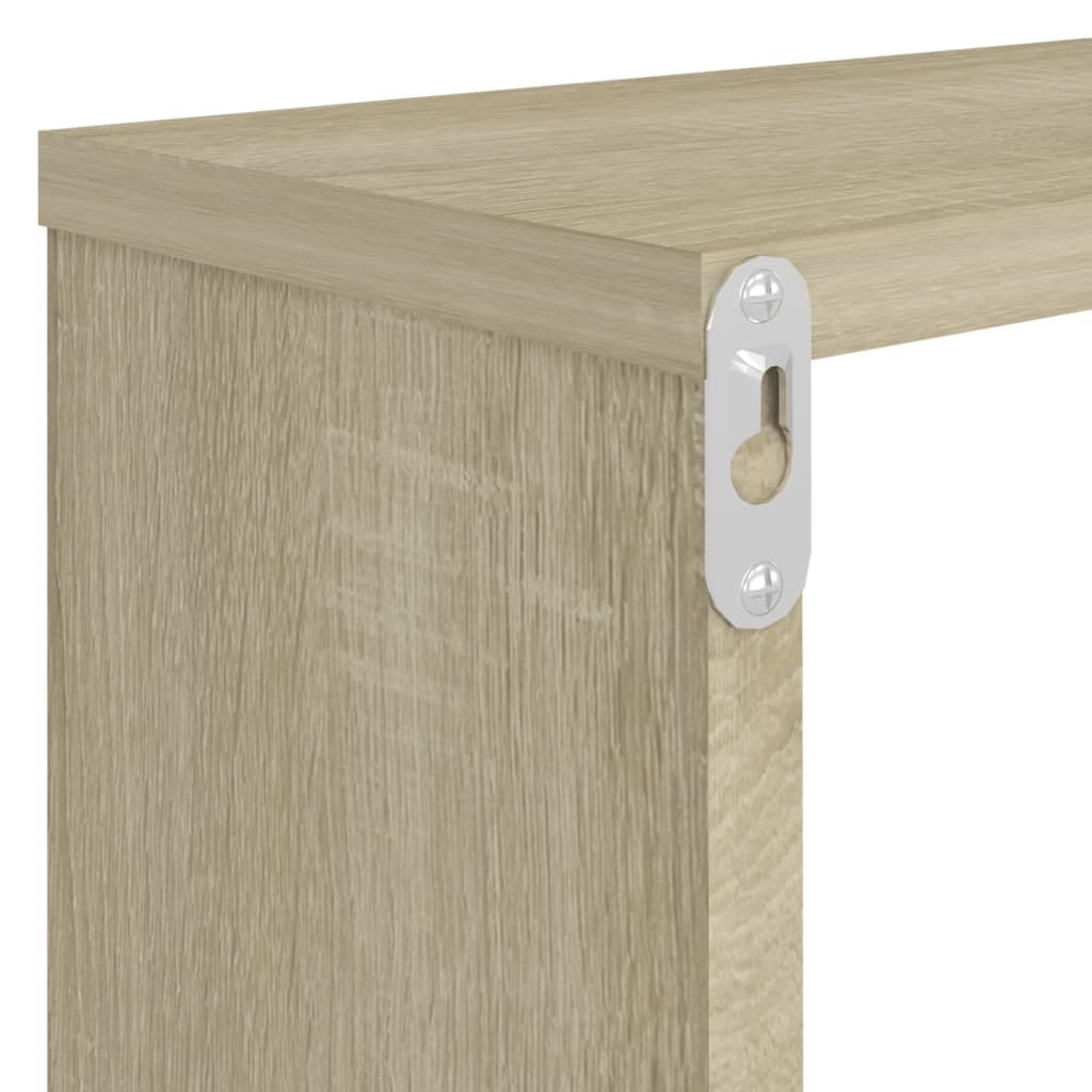 Étagères cube murales 4 pcs Chêne sonoma 80x15x26,5 cm - XIOS