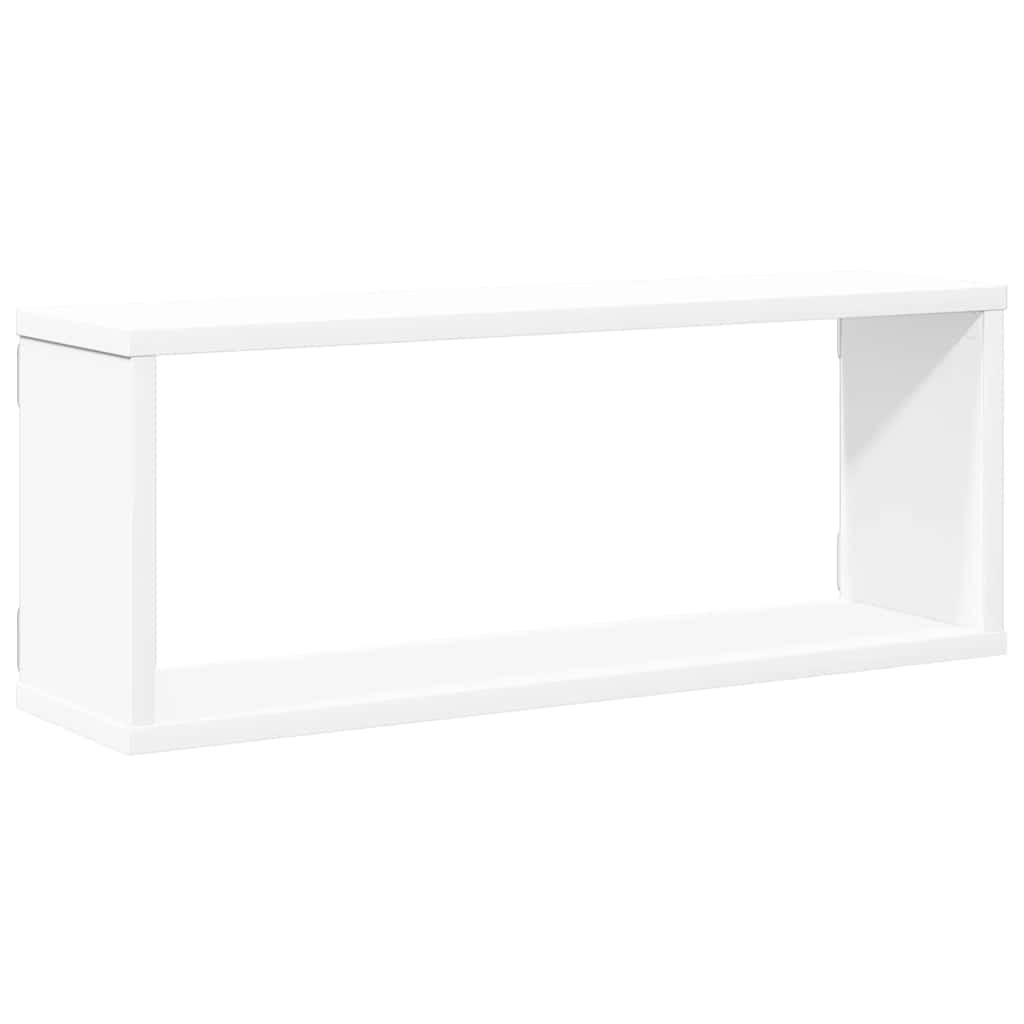 Étagères murales cube 4 pcs Blanc 60x15x23 cm Bois d’ingénierie - XIOS