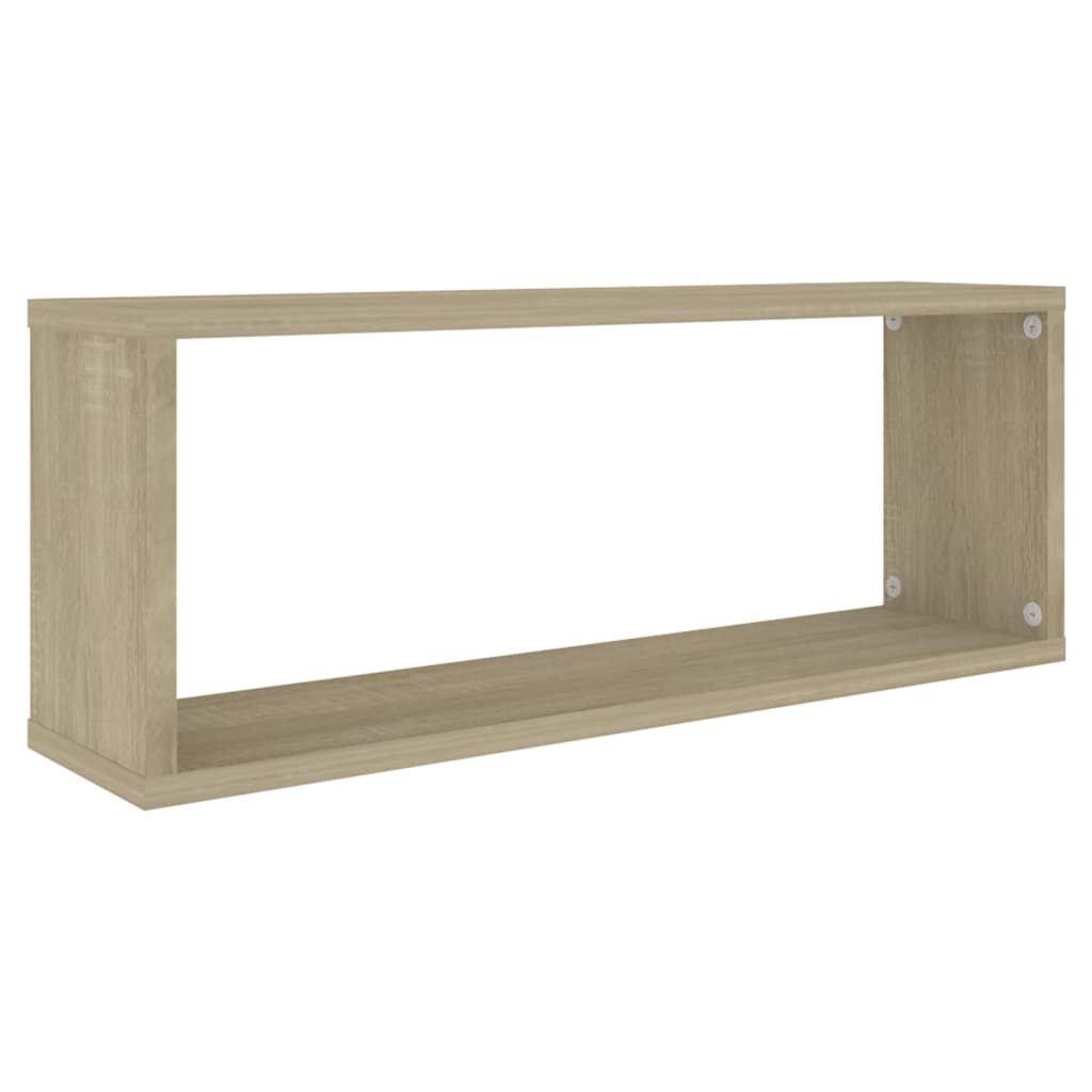 Étagères murales cube 2 pcs Chêne sonoma Bois d’ingénierie - XIOS