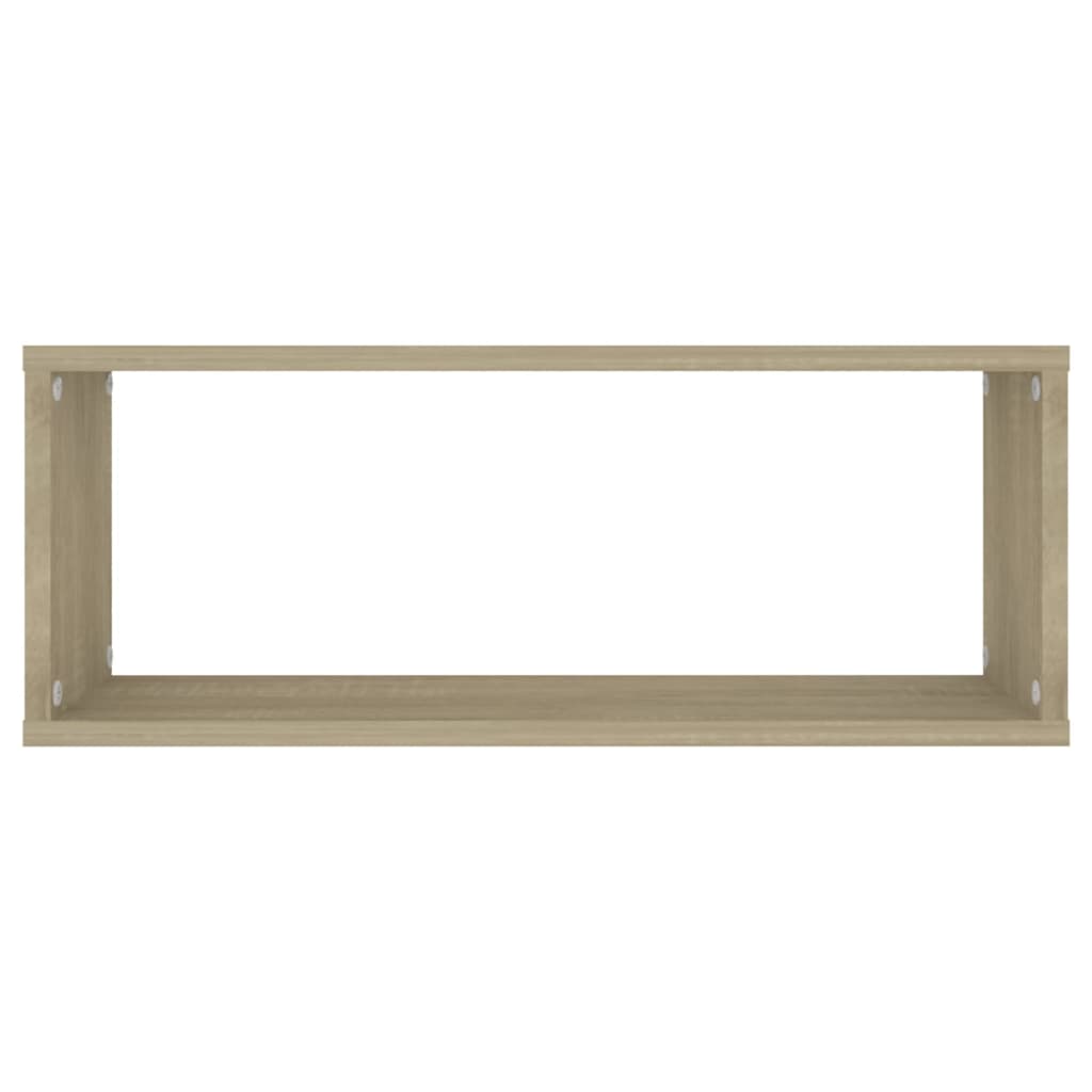 Étagères murales cube 2 pcs Chêne sonoma Bois d’ingénierie - XIOS