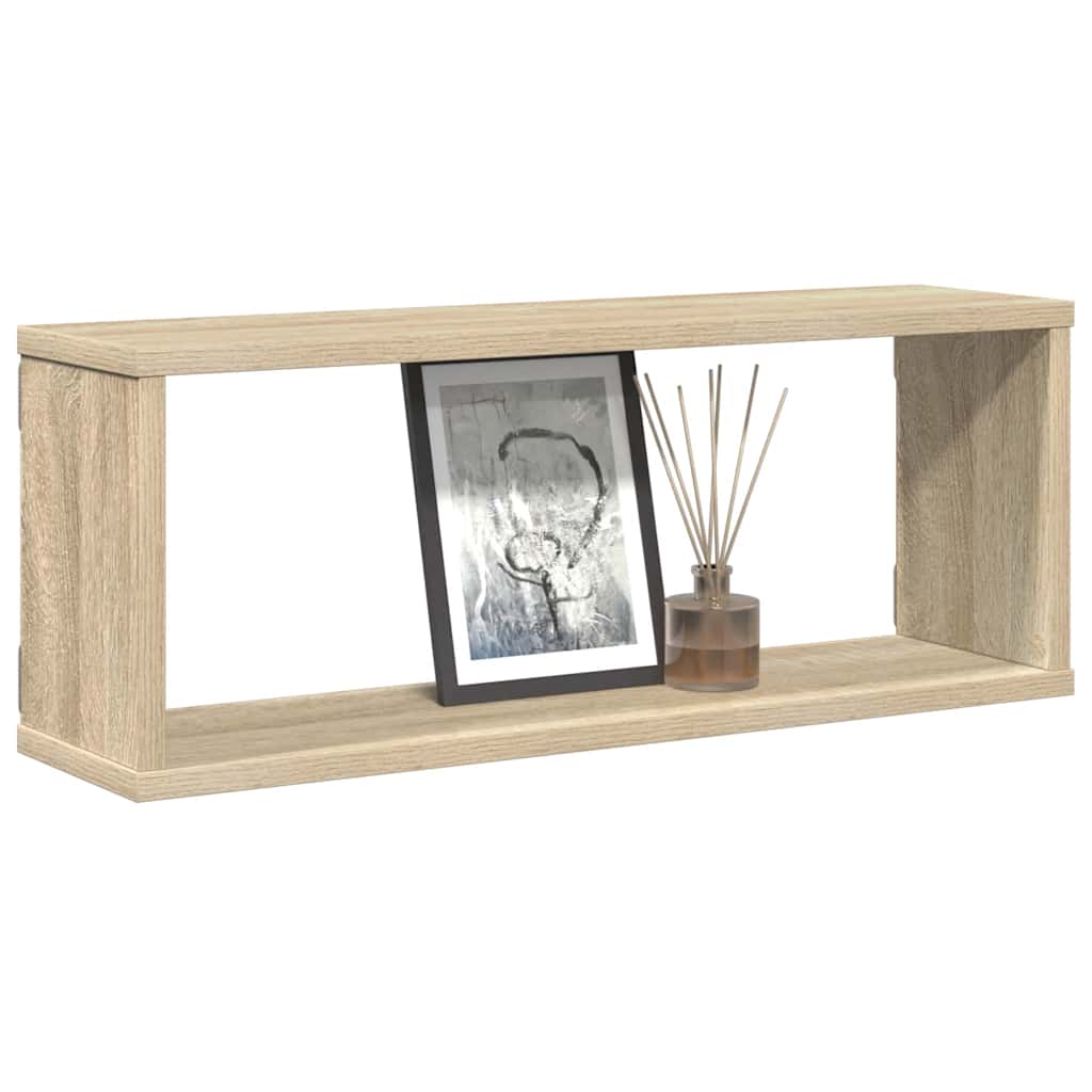 Étagères murales cube 4 pcs Chêne sonoma Bois d’ingénierie - XIOS