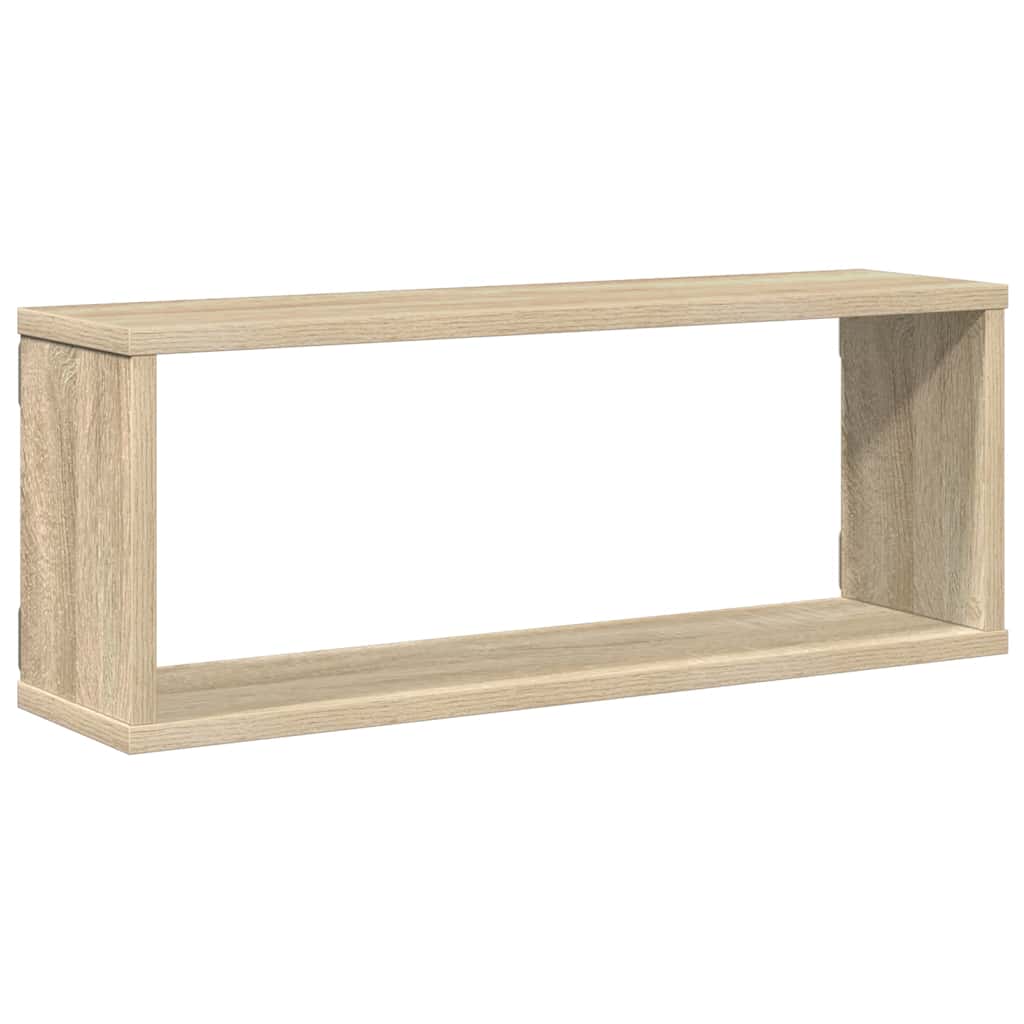 Étagères murales cube 4 pcs Chêne sonoma Bois d’ingénierie - XIOS