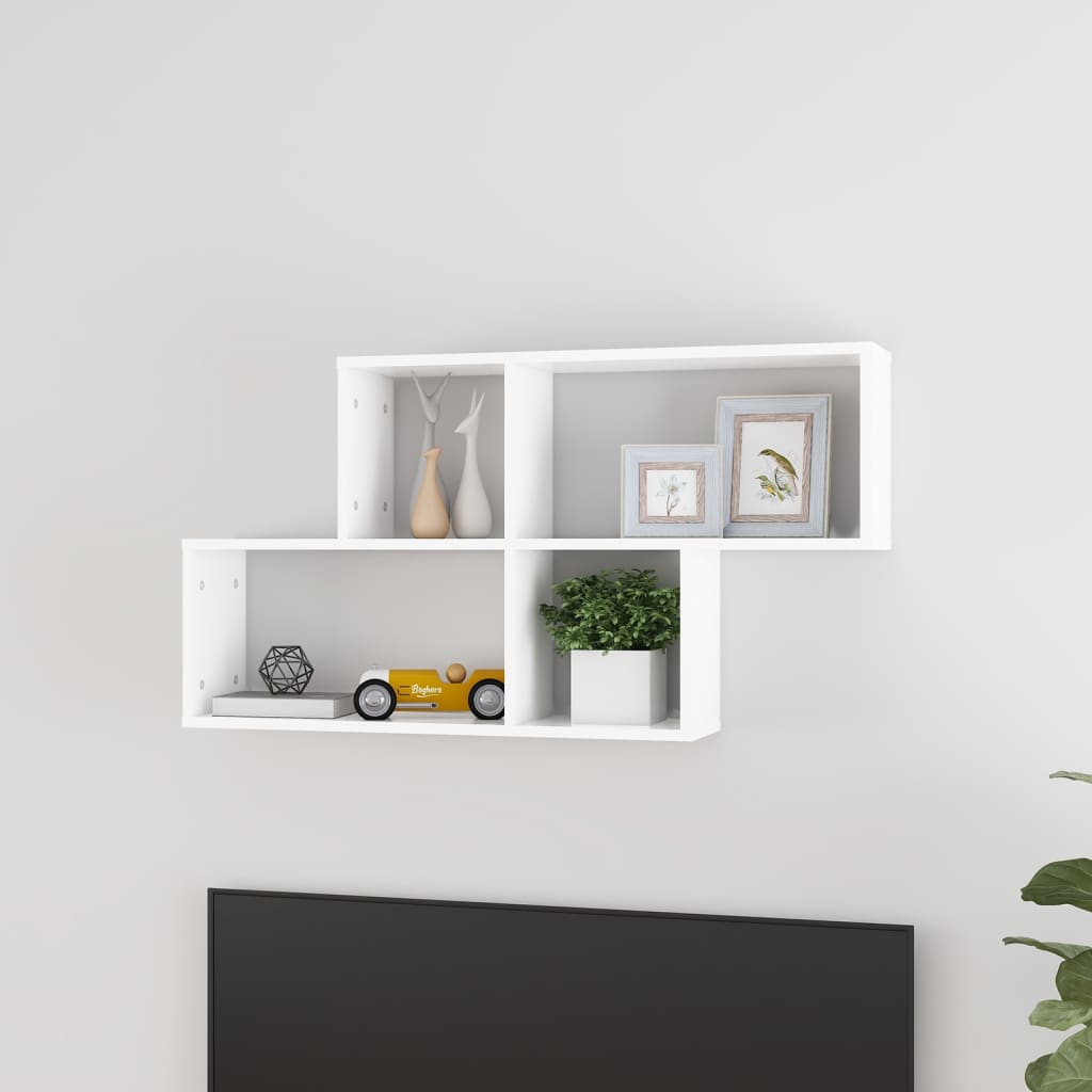 Étagère murale Blanc 100x18x53 cm Bois d’ingénierie - XIOS