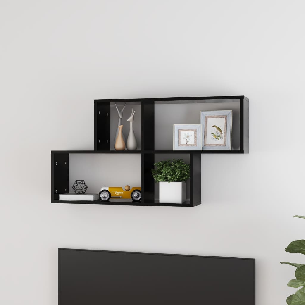 Étagère murale Noir 100x18x53 cm Bois d’ingénierie - XIOS