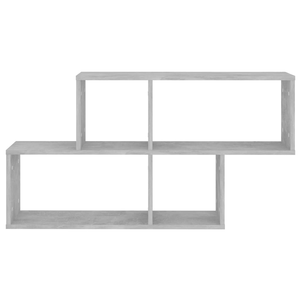 Étagère murale Gris béton 100x18x53 cm Bois d’ingénierie - XIOS