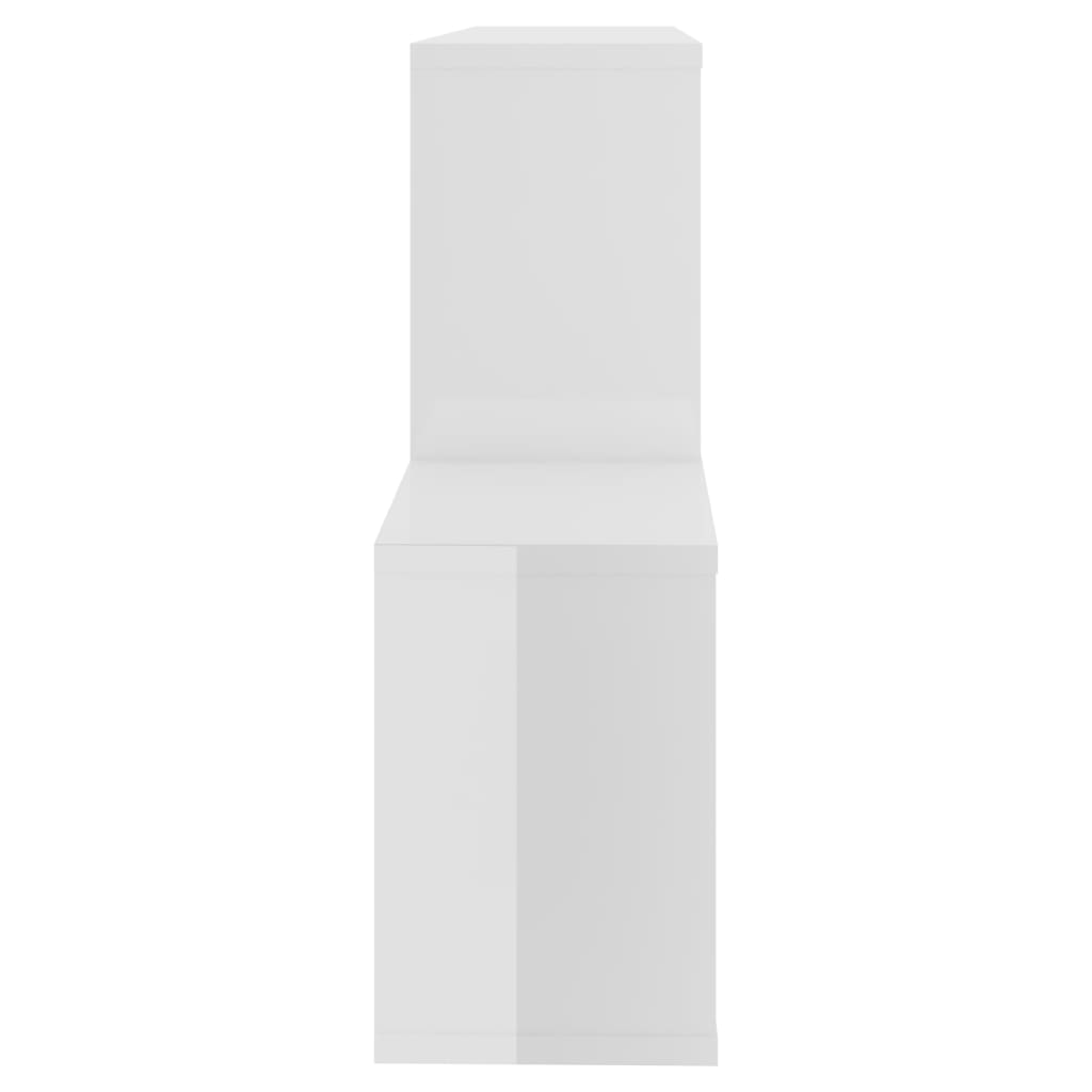 Étagère murale Blanc brillant 100x18x53 cm Bois d’ingénierie - XIOS
