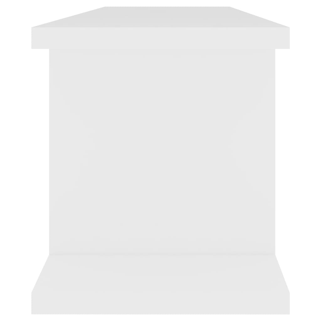 Étagères murales 2 pcs Blanc 75x18x20 cm bois d'ingénierie - XIOS
