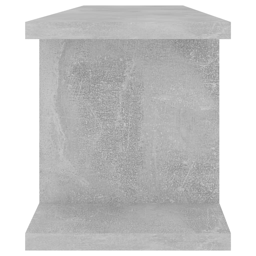 Étagères murales 2 pcs Gris béton 75x18x20 cm bois d'ingénierie - XIOS