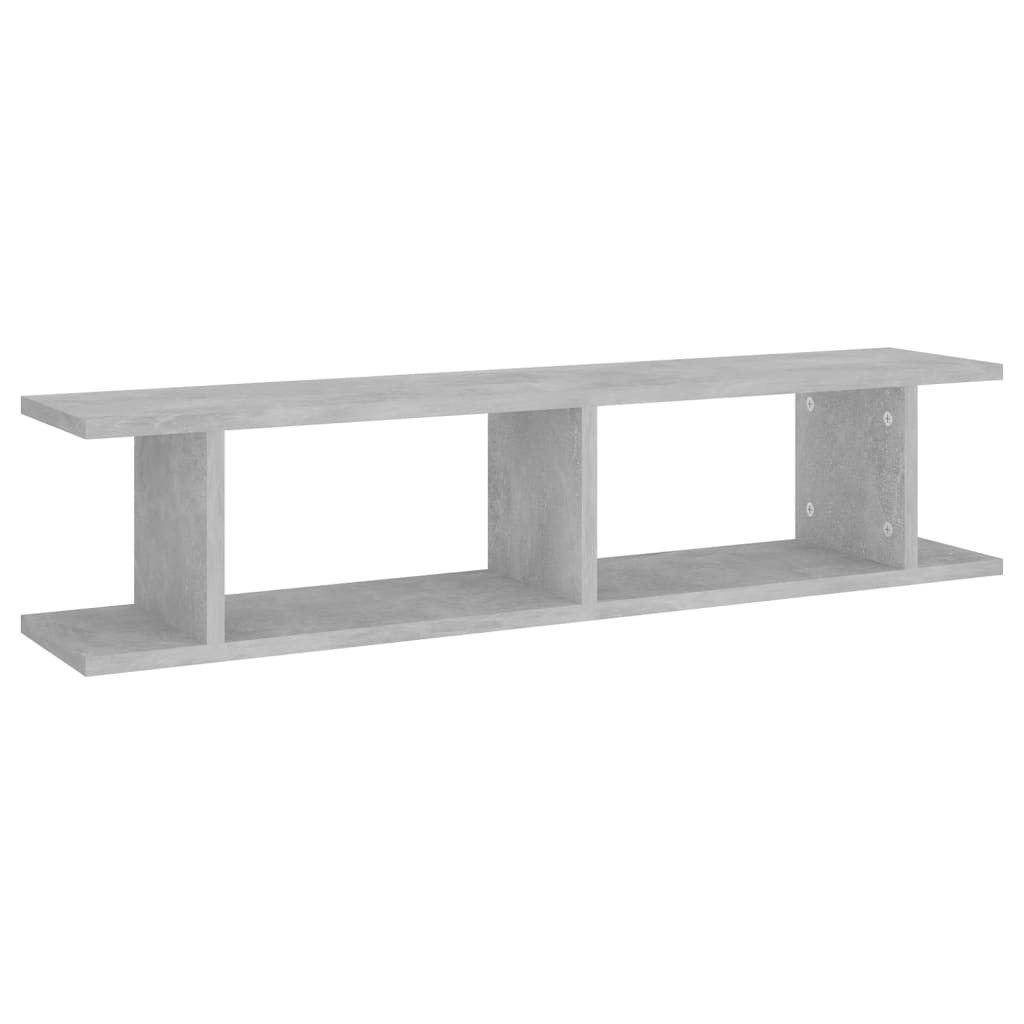 Étagères murales 2 pcs Gris béton 90x18x20 cm bois d'ingénierie - XIOS