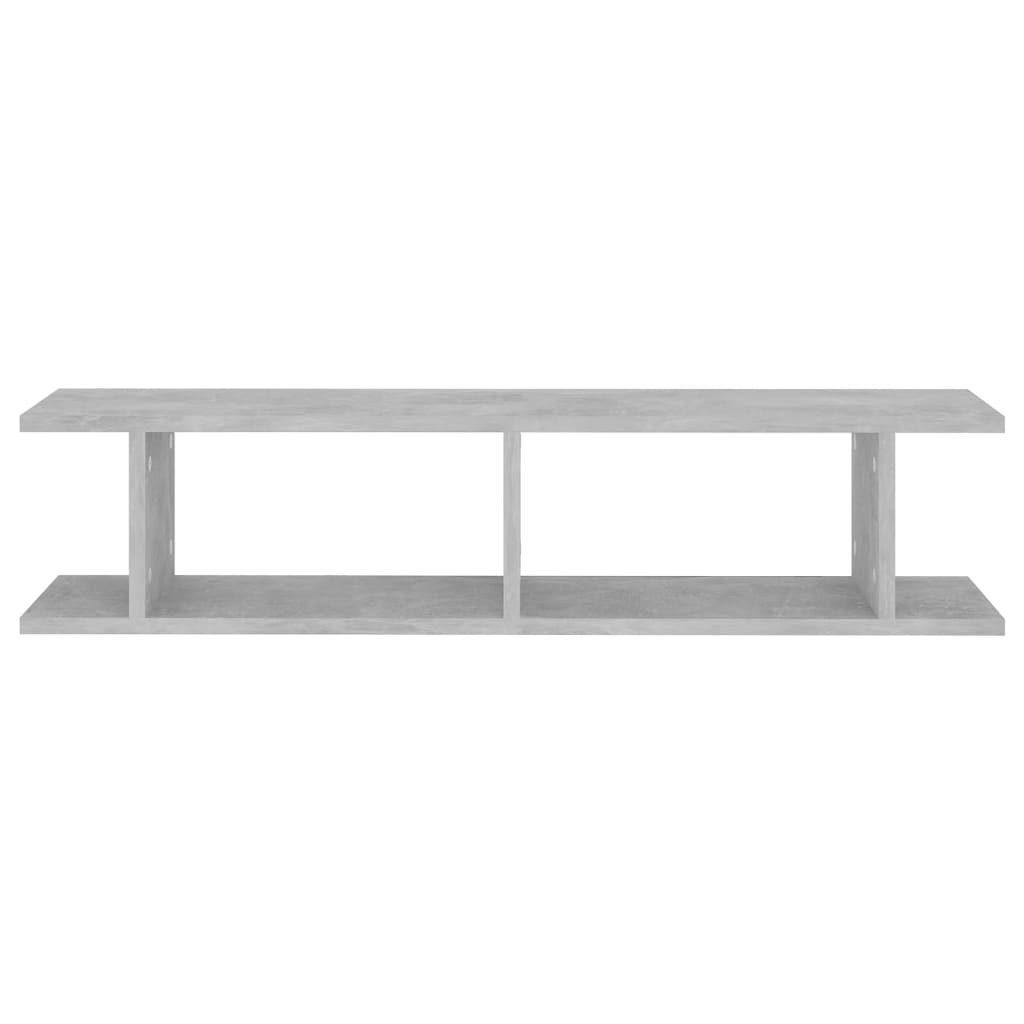 Étagères murales 2 pcs Gris béton 90x18x20 cm bois d'ingénierie - XIOS
