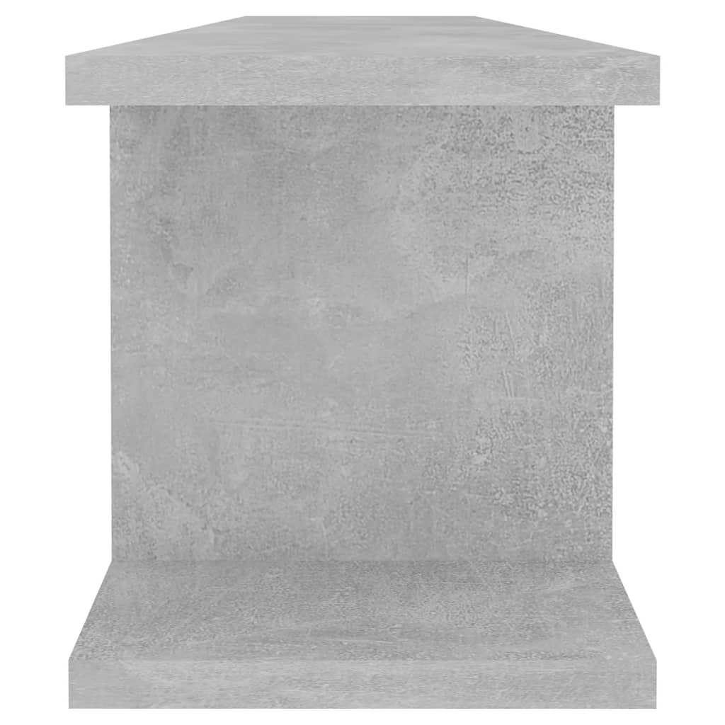 Étagères murales 2 pcs Gris béton 90x18x20 cm bois d'ingénierie - XIOS