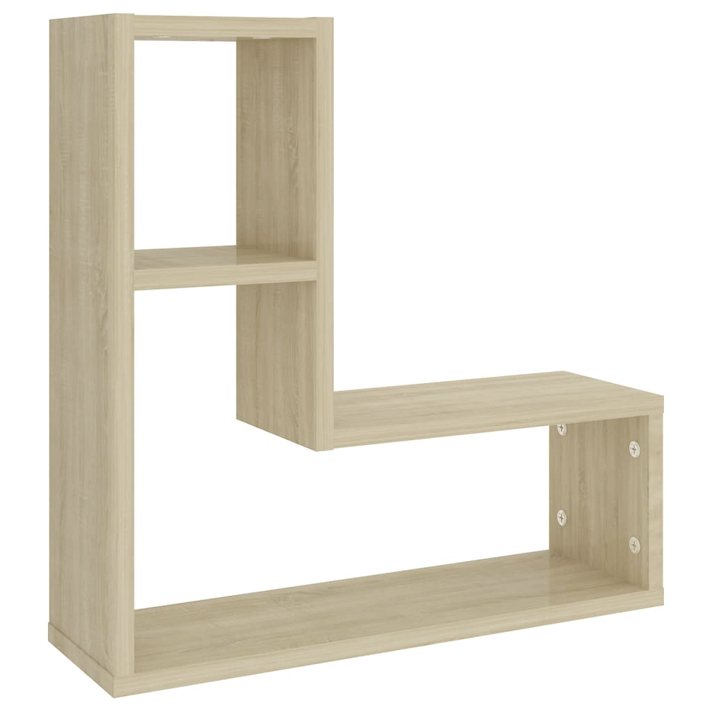 Étagères murales 2pcs chêne sonoma 50x15x50cm bois d'ingénierie - XIOS