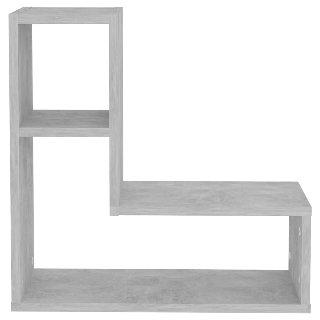 Étagères murales 2 pcs gris béton 50x15x50 cm bois d'ingénierie - XIOS