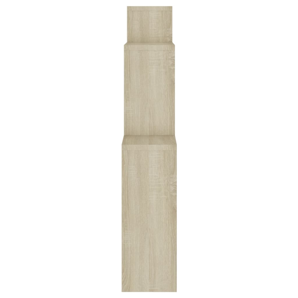 Étagère murale cube Chêne sonoma 80x15x78,5cm Bois d’ingénierie - XIOS