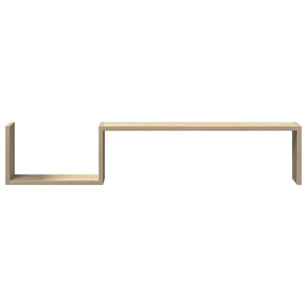 Étagères murales 2 pcs chêne sonoma 100x15x20cm bois ingénierie - XIOS
