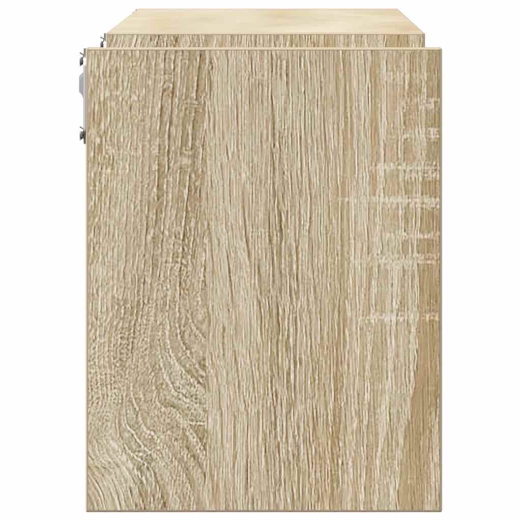 Étagères murales 2 pcs chêne sonoma 100x15x20cm bois ingénierie - XIOS
