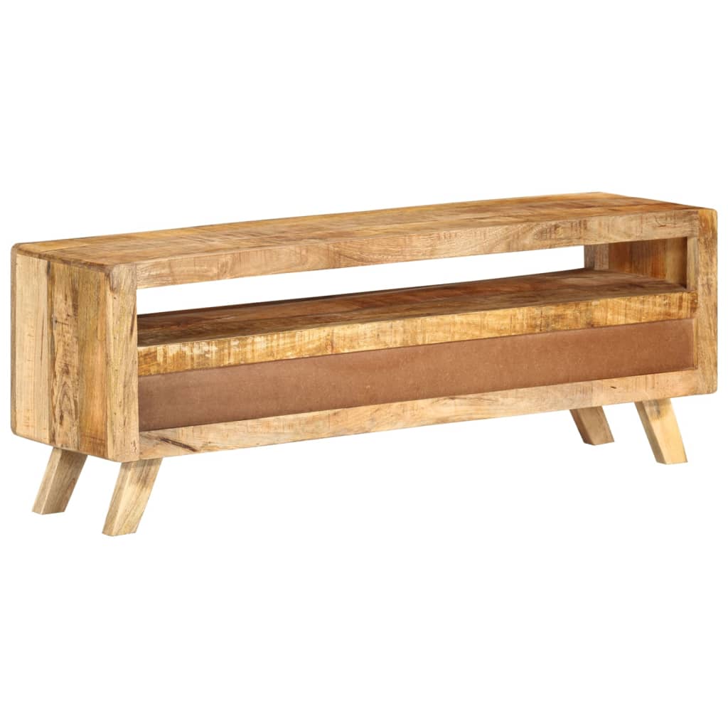 Meuble TV 110x30x40 cm Bois massif de manguier - XIOS