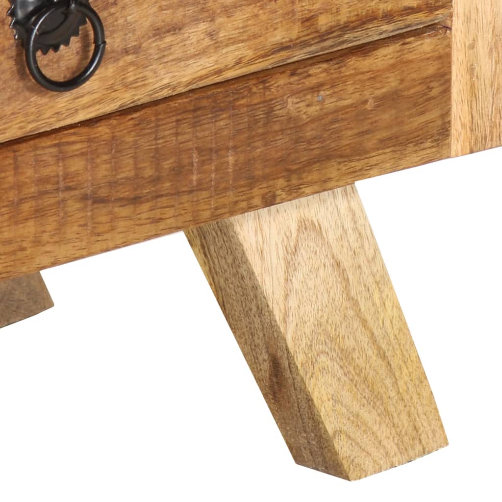 Meuble TV 110x30x40 cm Bois massif de manguier - XIOS