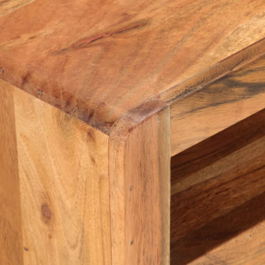 Meuble TV 110x30x40 cm Bois d'acacia massif - XIOS