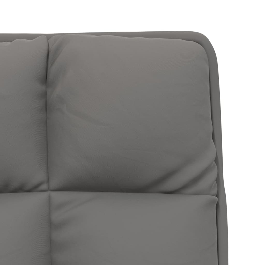 Chaise de détente avec cadre en métal Gris clair Velours - XIOS