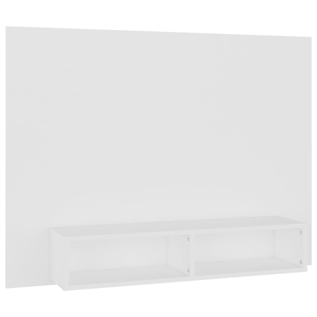 Meuble TV mural Blanc 120x23,5x90 cm Bois d’ingénierie - XIOS