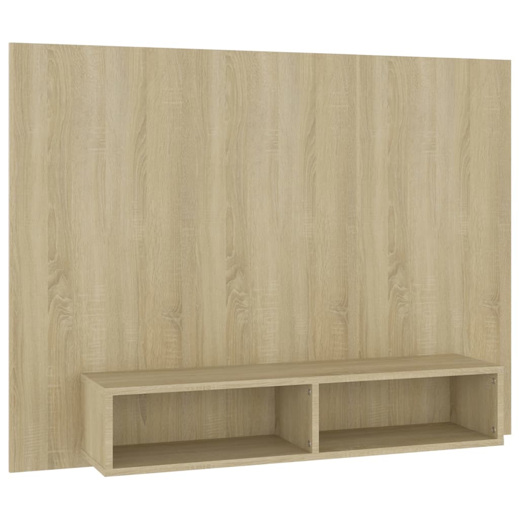 Meuble TV mural Chêne Sonoma 120x23,5x90 cm Bois d’ingénierie - XIOS