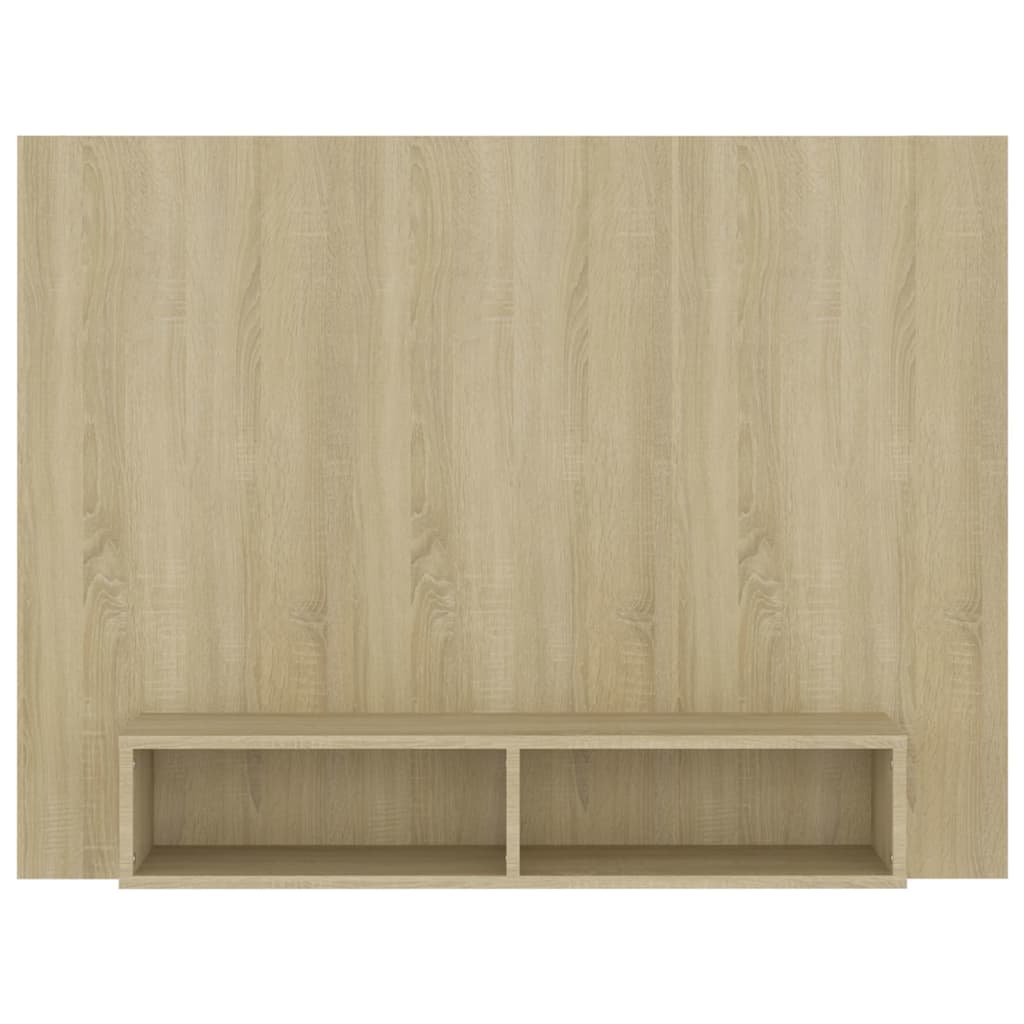 Meuble TV mural Chêne Sonoma 120x23,5x90 cm Bois d’ingénierie - XIOS