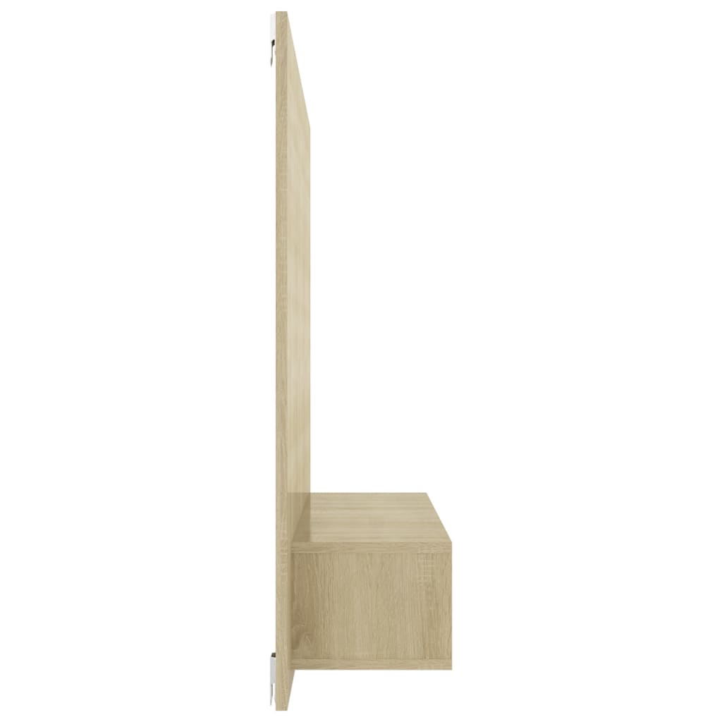 Meuble TV mural Chêne Sonoma 120x23,5x90 cm Bois d’ingénierie - XIOS