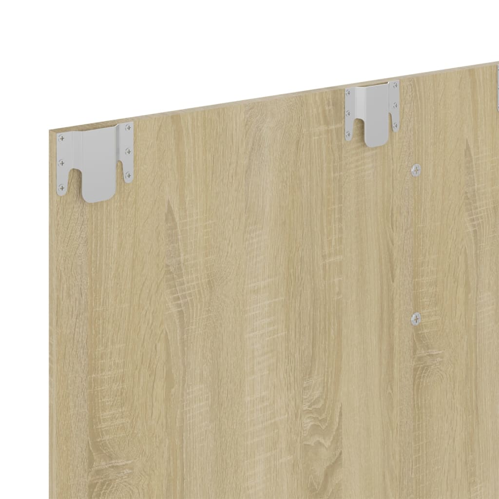 Meuble TV mural Chêne Sonoma 120x23,5x90 cm Bois d’ingénierie - XIOS