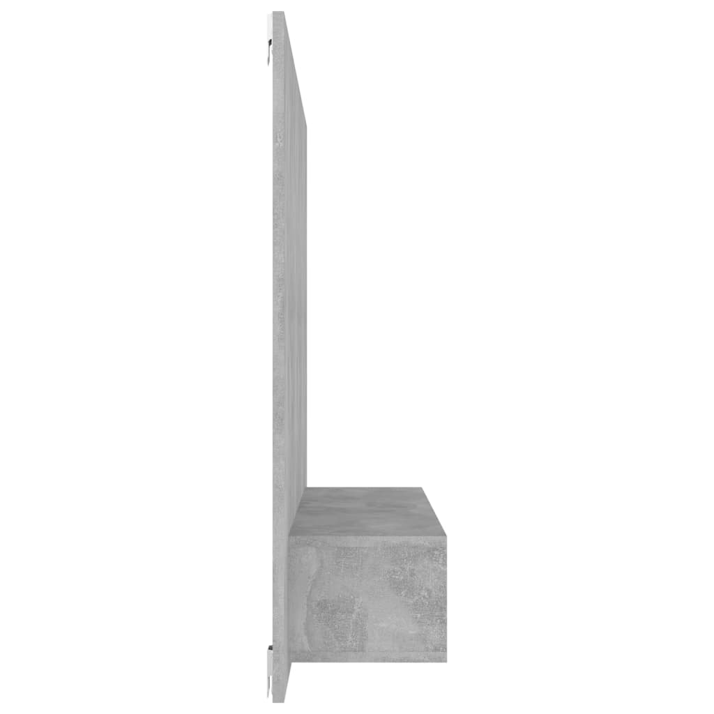 Meuble TV mural Gris béton 120x23,5x90 cm Bois d’ingénierie - XIOS