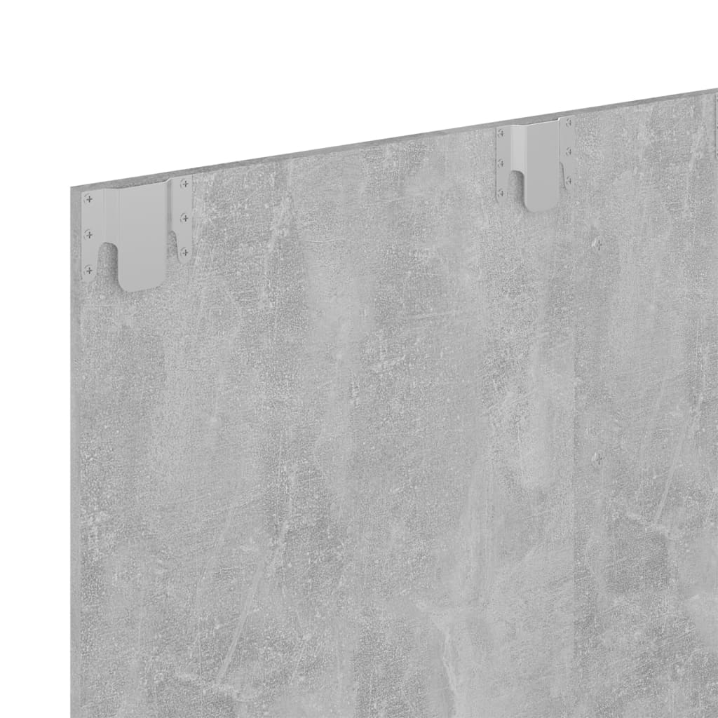 Meuble TV mural Gris béton 120x23,5x90 cm Bois d’ingénierie - XIOS
