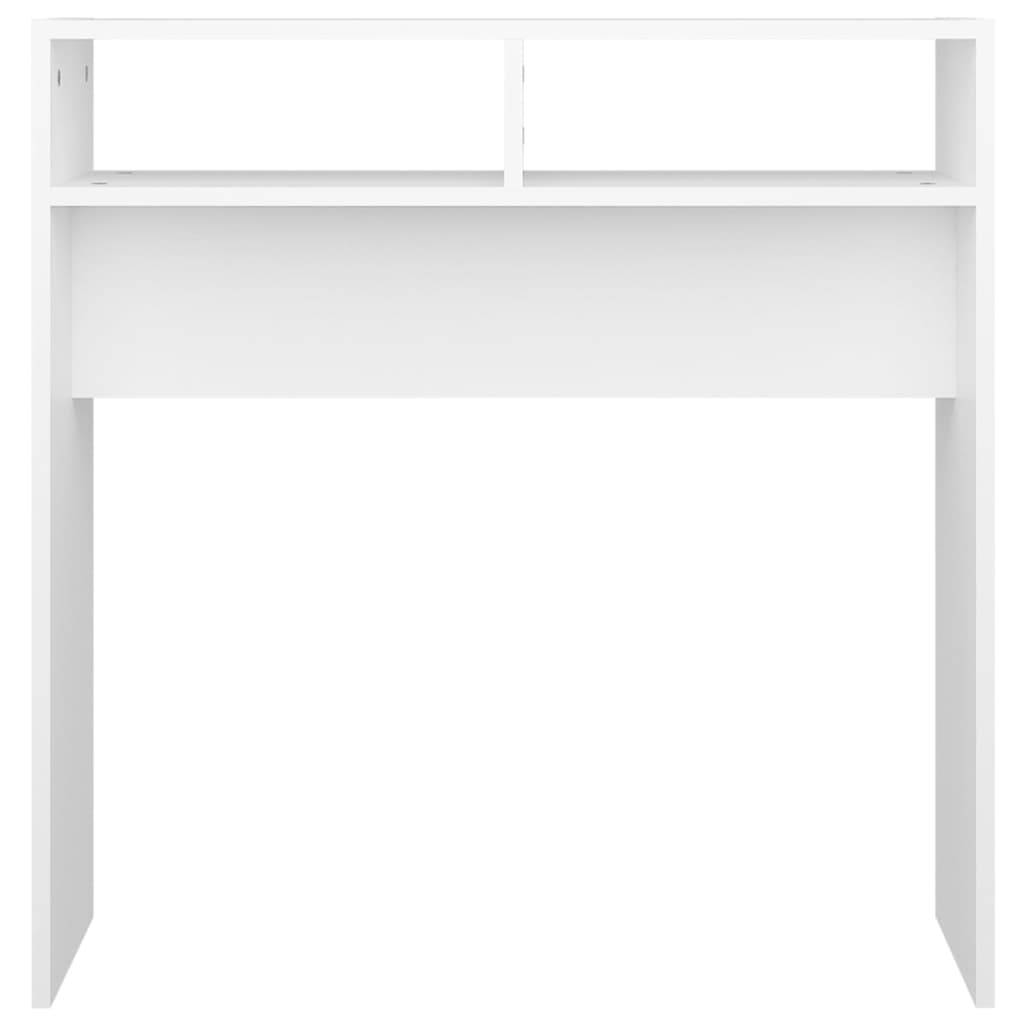 Table console blanc 78x30x80 cm bois d'ingénierie - XIOS